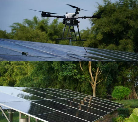 좋은 가격 ZAi-MX15 태양 전지 패널 높은 건물 벽 창문 청소 솔루션을위한 고전압 청소 드론 온라인으로